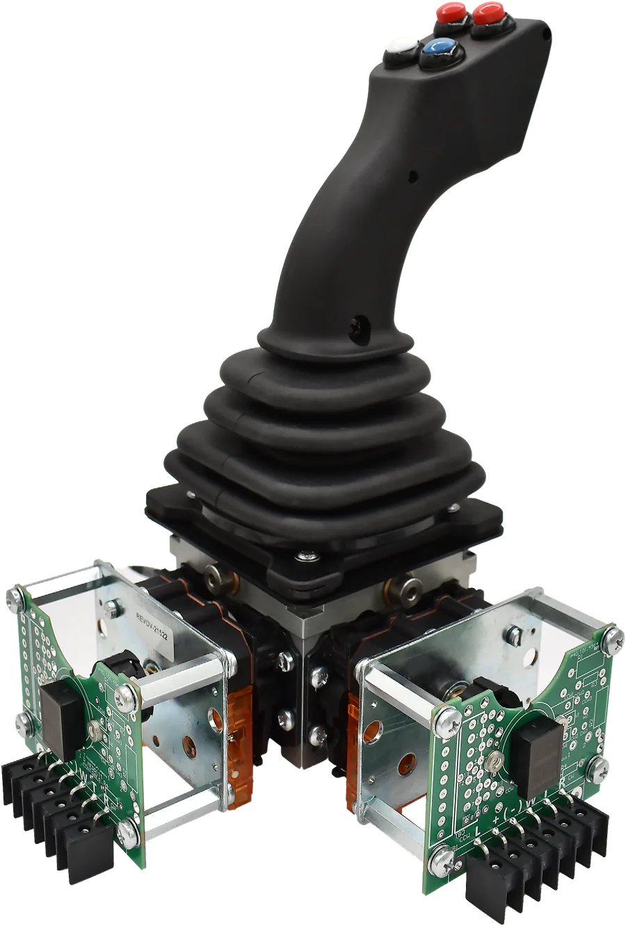 Merritt REVO multi-axis joystick with FG-3 handle and dual contact assemblies