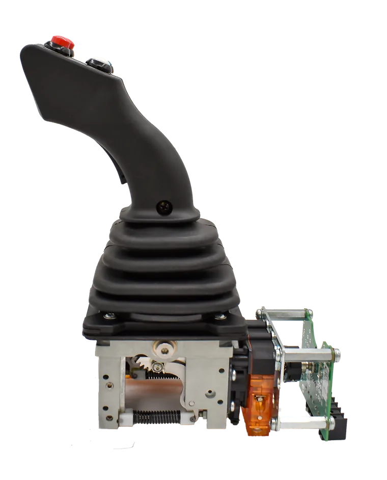 Side view of the Merritt REVO showing the all-metal core assembly and contact block